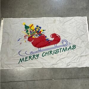 Happy Christmas, Garden Flag, Yard, Winter, Holiday Decor, FLAWS ~ 250604-WH 682